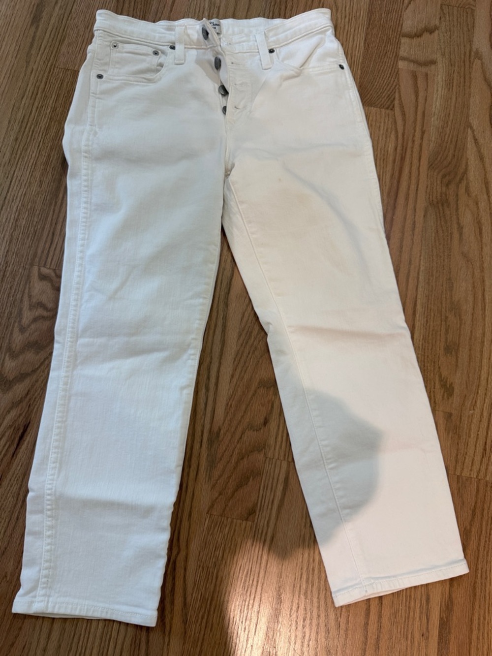 NWOT, J CREW Vintage Straight Button-Fly Straight Leg Jeans, size 27P
